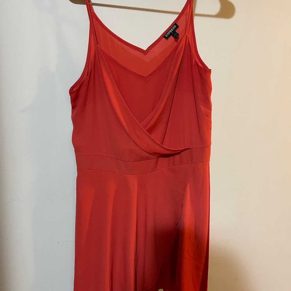 Express Red Sleeveless Dress